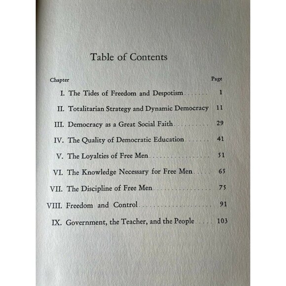 The Education Of Free Men - Educational Policies Commission (1941, Hardcover) - Picture 10 of 12